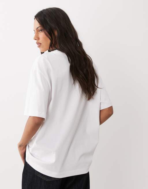 ASOS DESIGN - T-shirt oversize avec imprimé tomate - Blanc, 4 de 4