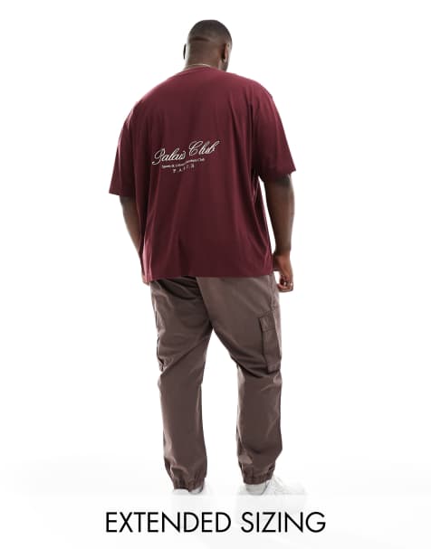 ASOS DESIGN - T-shirt oversize avec inscription « Paris » au dos - Bordeaux - view 1