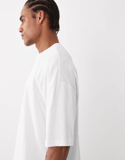 ASOS DESIGN - T-shirt oversize avec motif martini - Blanc, 5 de 5