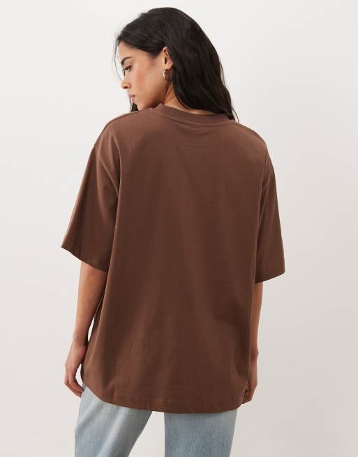 ASOS DESIGN T-shirt oversize avec motif photo Mexique marron, 3 de 4