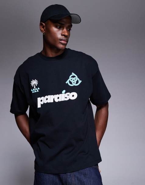 ASOS DESIGN - T-shirt oversize avec motif sport - Noir - view 1
