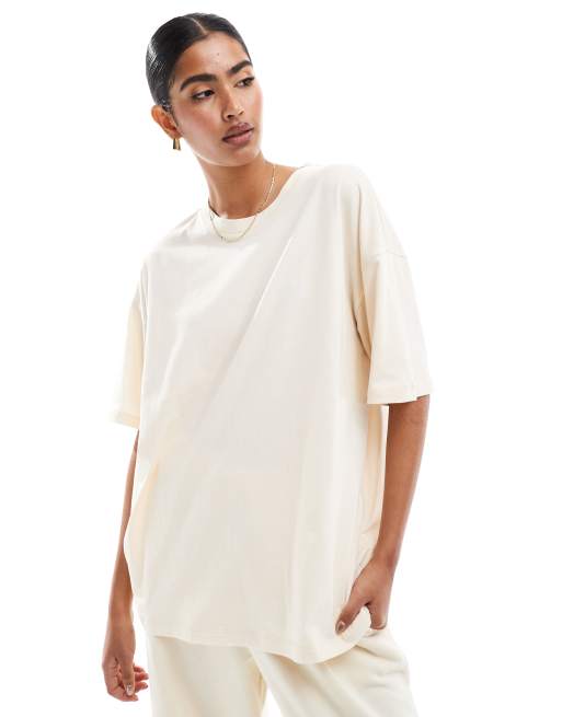 ASOS DESIGN - T-shirt oversize avorio con grafica di frutta autunnale, 2 di 4