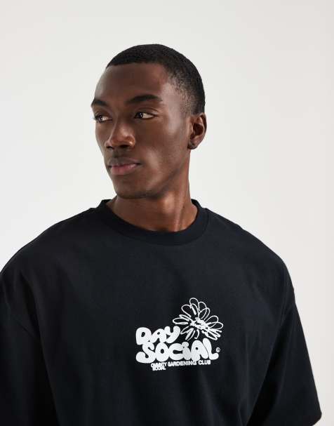 ASOS DESIGN - T-shirt oversize bianca con grafica di fiori - view 1