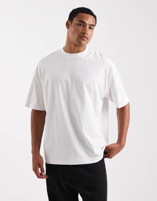 ASOS DESIGN - T-shirt oversize bianca con grafica stile souvenir, 3 di 5