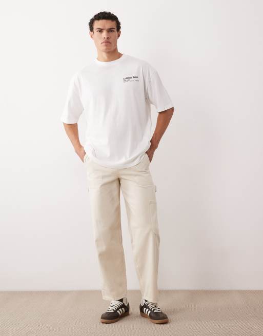 ASOS DESIGN - T-shirt oversize bianca con stampa di frutta, 2 di 5