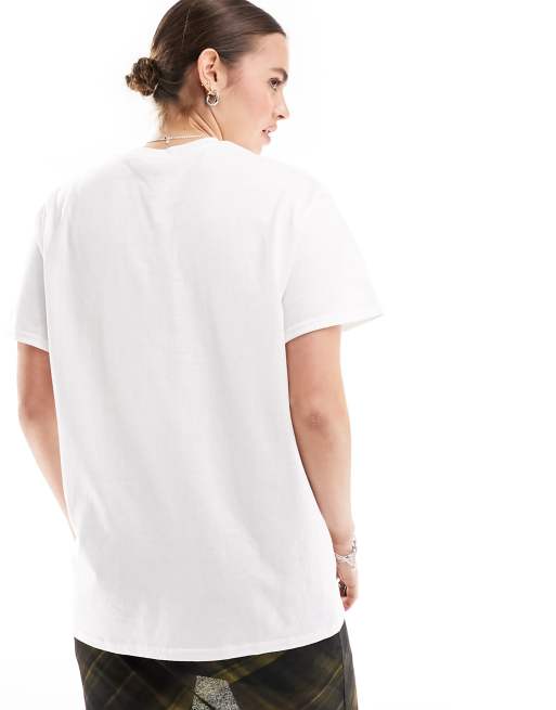 ASOS DESIGN - T-shirt oversize bianca con stampa di gelato al pistacchio, 2 di 3