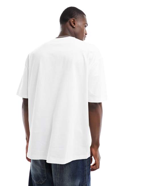 ASOS DESIGN - T-shirt oversize bianca con stampa "Philadelphia" sul petto, 4 di 4