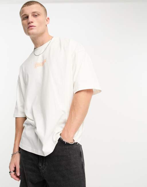 ASOS DESIGN - T-shirt oversize bianco sporco con stampa di Scooby Doo, 2 di 4