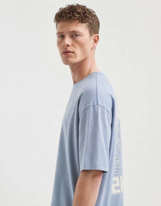 ASOS DESIGN - T-shirt oversize blu con grafica di ramen, 9 di 10