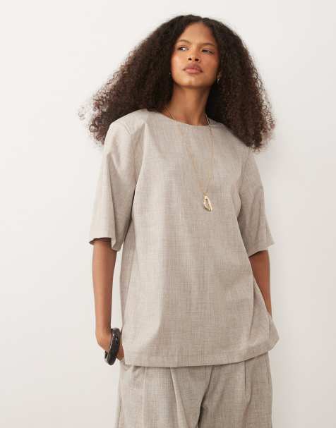 ASOS DESIGN - T-shirt oversize color fungo tratteggiato - view 1