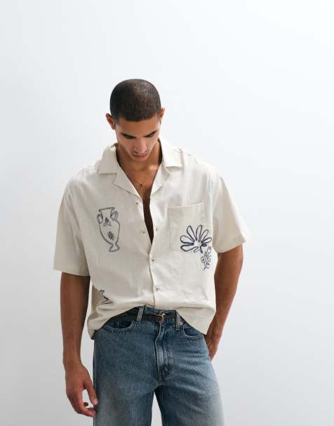 ASOS DESIGN - T-shirt oversize coupe carrée avec imprimé estival - Blanc - view 1