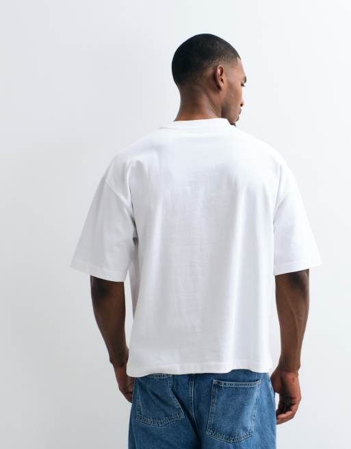 ASOS DESIGN - T-shirt oversize coupe carrée très épais - Blanc, 5 de 5