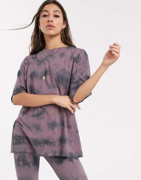 ASOS DESIGN - T-shirt oversize d'ensemble effet tie dye ton sur ton