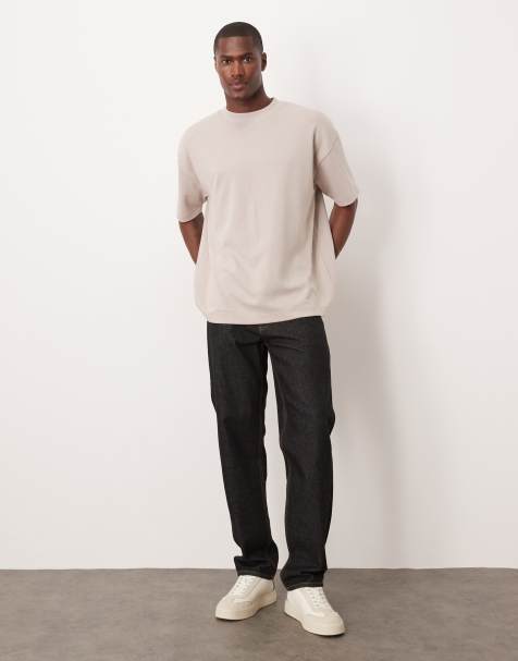 ASOS DESIGN - T-shirt oversize épais - Taupe - view 1