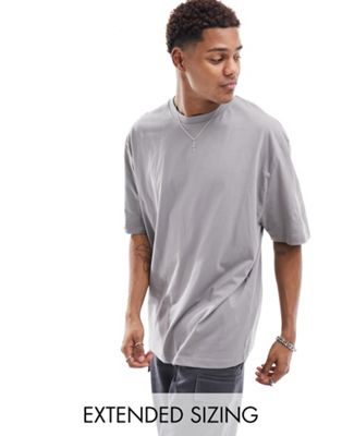 ASOS DESIGN oversized crew neck t-shirt in stone - ASOS Price Checker