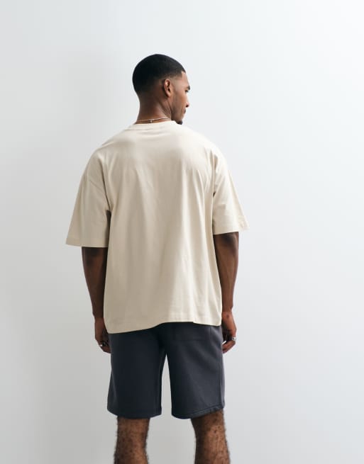 ASOS DESIGN - T-shirt oversize grigia con grafica "studio", 4 di 5