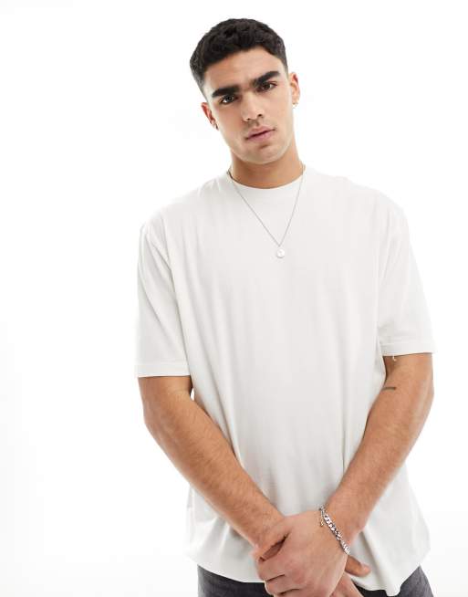 ASOS DESIGN - T-shirt oversize in bianco con stampa di limoni sul retro, 4 di 4