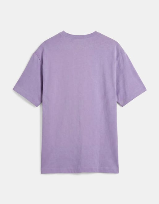 ASOS DESIGN - T-shirt oversize lilla con ricamo Case Geralda, 7 di 7