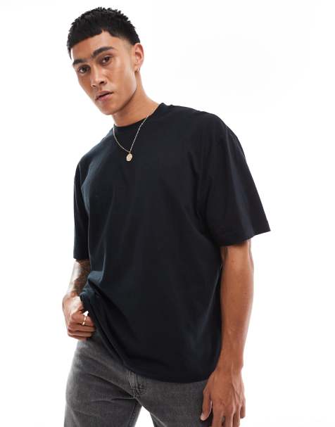ASOS DESIGN - T-shirt oversize nera con grafica "Tokyo" con drago sul retro - view 1