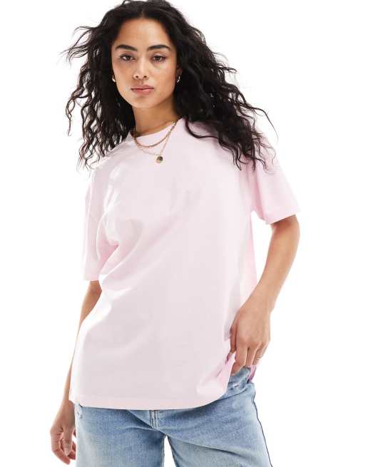 ASOS DESIGN - T-shirt oversize rosa chiaro