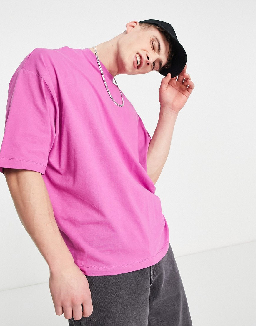T-shirt oversize rosa con stampa con disegni stile cartone sul retro - ASOS DESIGN T-shirt donna  - immagine2