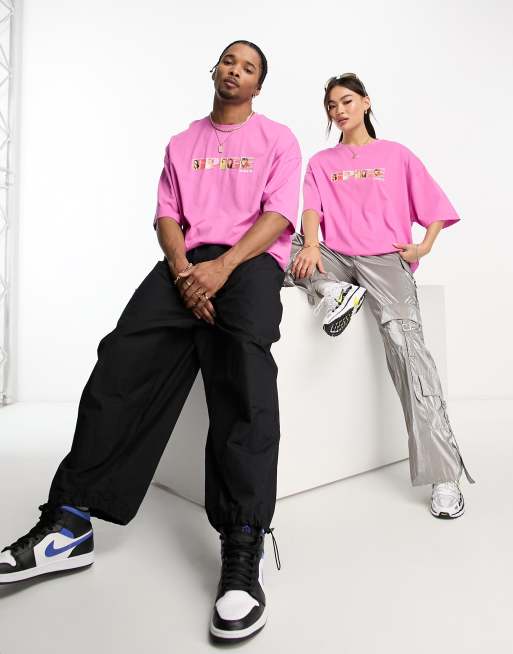 ASOS DESIGN - T-shirt oversize rosa con stampa delle Spice Girls, 3 di 4