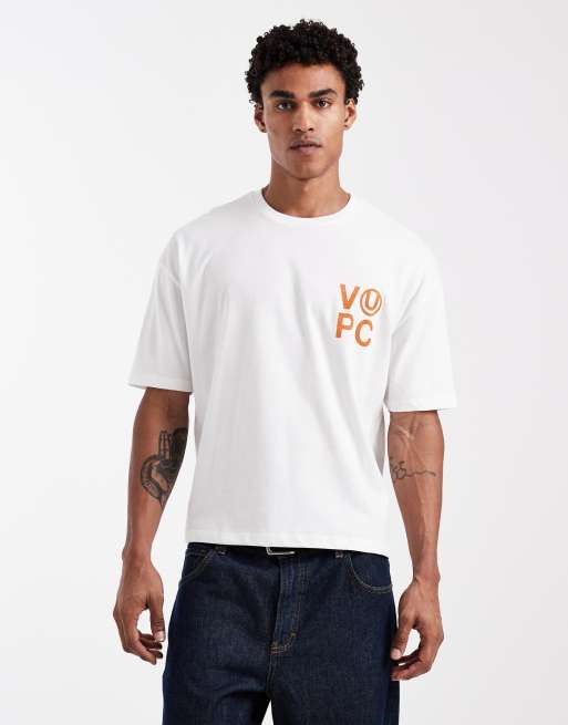 ASOS DESIGN - T-shirt oversize squadrata bianca con grafica a tema padel, 3 di 5