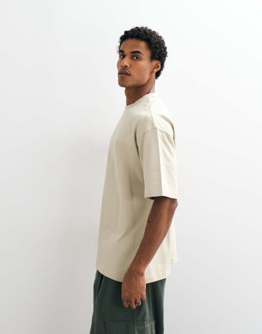 ASOS DESIGN t-shirt oversize super pesante color pietra, 5 di 10