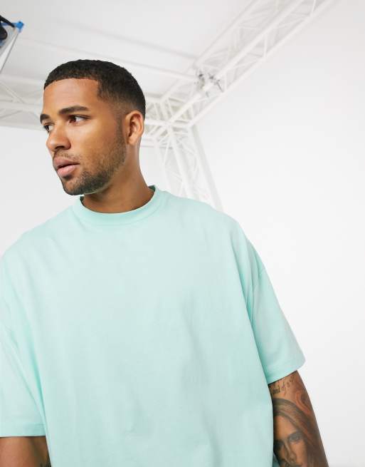 ASOS DESIGN - T-shirt oversize - Turquoise