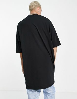T-shirts et débardeurs T-shirt oversize ultra long - Noir