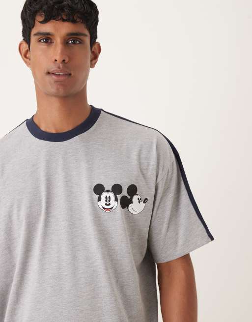 ASOS DESIGN - T-shirt oversize unisex grigia con stampa Disney di Topolino, 4 di 4