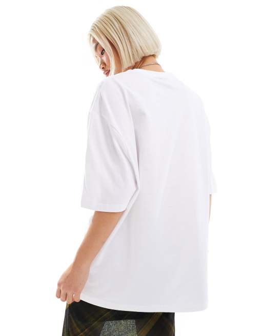 ASOS DESIGN - T-shirt oversize unisexe avec imprimé Freddie Mercury sous licence - Blanc, 3 de 4