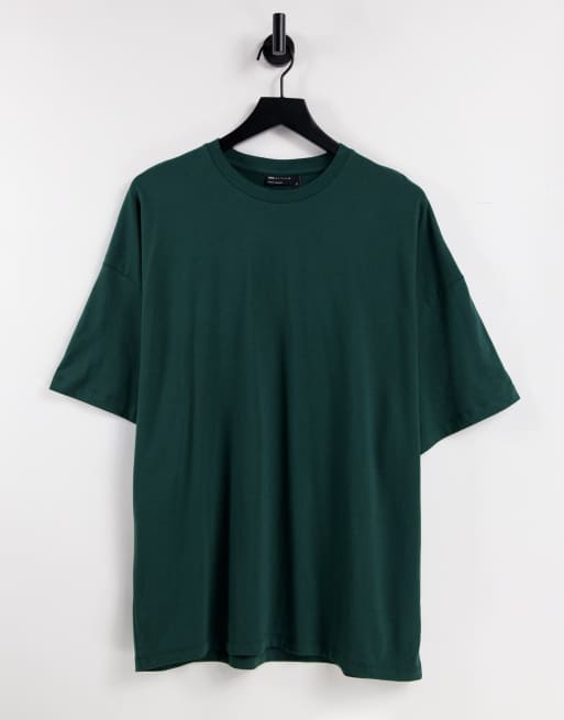 ASOS DESIGN - T-shirt oversize - Vert foncé