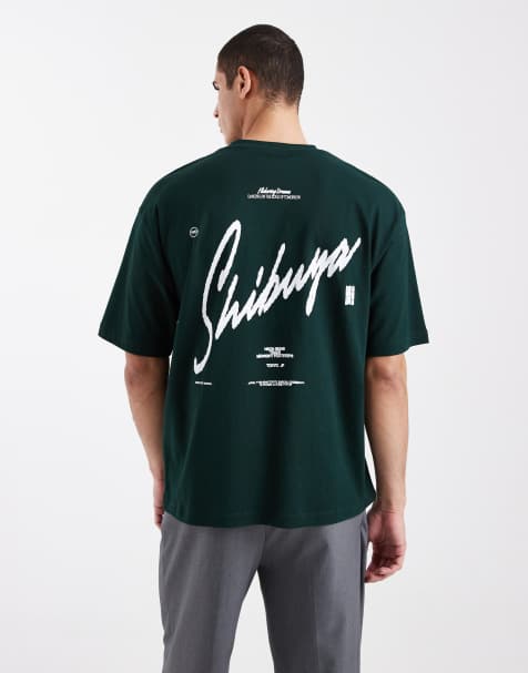 ASOS DESIGN – T-shirt oversize z grafiką Shibuya - view 1