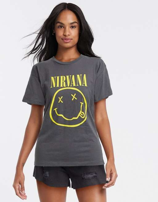 ASOS DESIGN – T-shirt oversize z napisem Nirvana