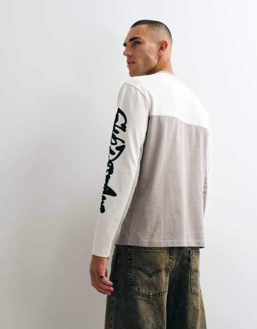 ASOS DESIGN T-shirt pesante relaxed con grafica sulla manica verde, 3 di 5