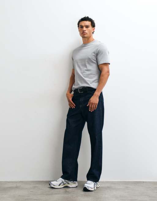 ASOS DESIGN - T-shirt pesante vestibilità classica grigio mélange, 2 di 5