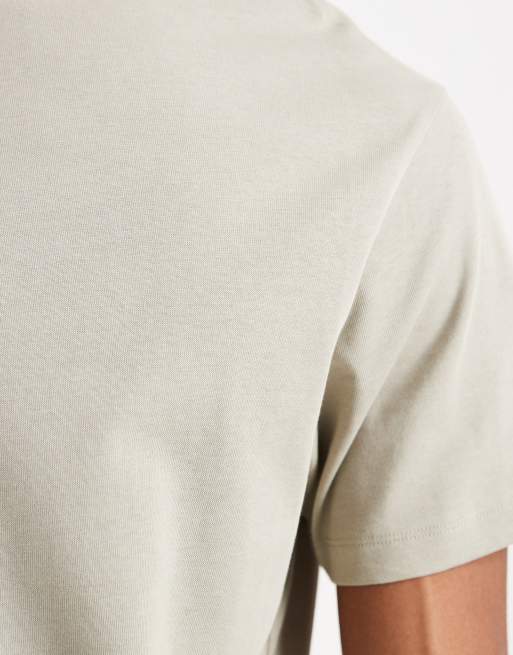 ASOS DESIGN - T-shirt pesante vestibilità classica kaki, 5 di 5