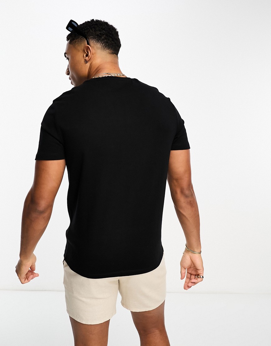 T-shirt premium girocollo nera-Nero - ASOS DESIGN T-shirt donna  - immagine1