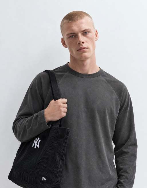 ASOS DESIGN t-shirt raglan à manches longues gris délavé, 8 de 10