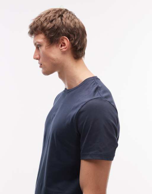 ASOS DESIGN - T-shirt ras de cou en coton SUPIMA® de qualité supérieure - Bleu marine, 4 de 5
