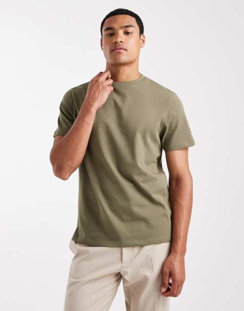 ASOS DESIGN - T-shirt ras de cou en tissu épais - Kaki - view 1