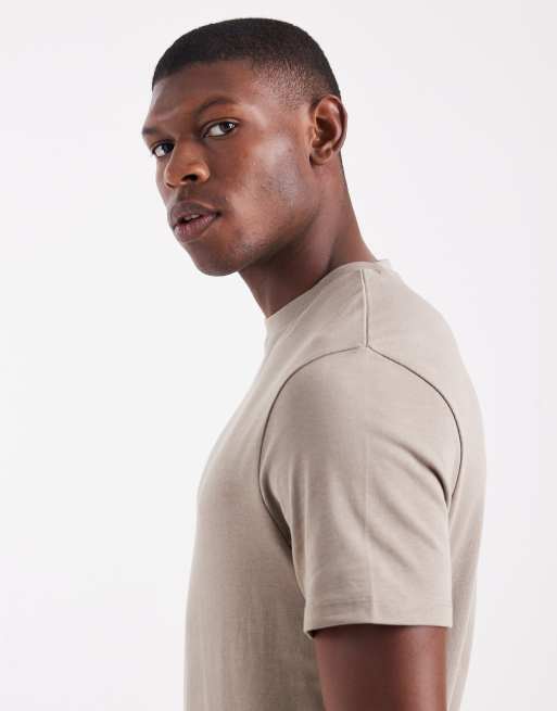 ASOS DESIGN - T-shirt ras de cou en tissu épais - Taupe, 4 de 5