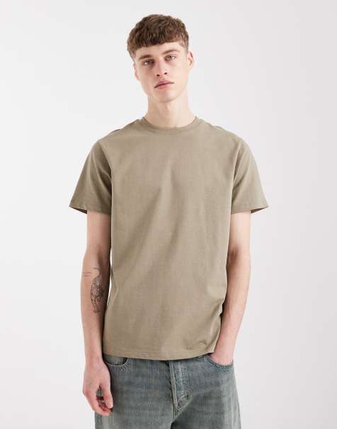 ASOS DESIGN - T-shirt ras de cou en tissu épais - Vert - view 1