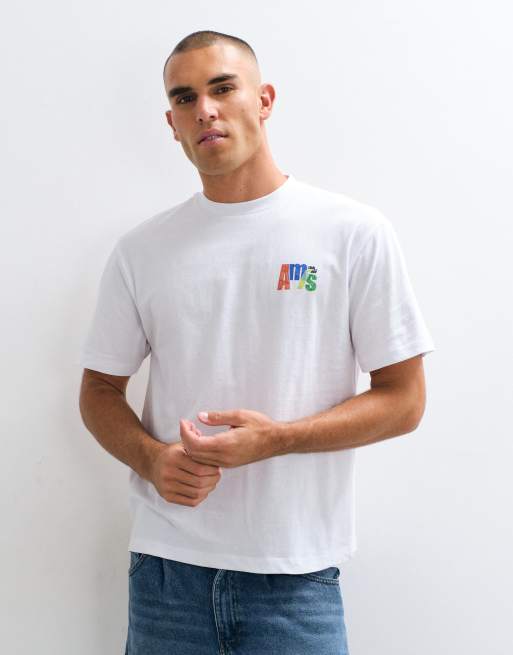 ASOS DESIGN T-shirt relaxed con stampa grafica e stampa posteriore Amis, 2 di 5