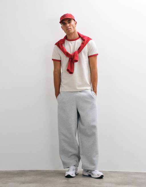 ASOS DESIGN t-shirt ringer en chiné pierre, 5 de 5
