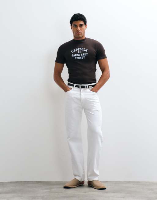 ASOS DESIGN - T-shirt sans manches épais avec imprimé Santa Cruz - Marron, 2 de 5
