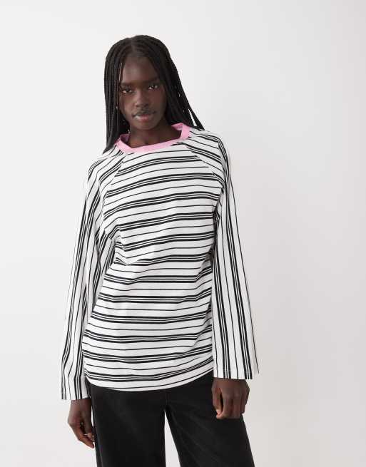 ASOS DESIGN t-shirt skate à rayures multicolore, 1 de 4