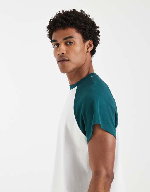 ASOS DESIGN - T-shirt squadrata oversize con maniche raglan ad aletta, 3 di 5
