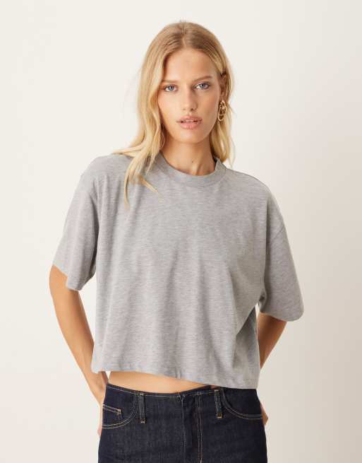 ASOS DESIGN - T-shirt squadrata taglio corto